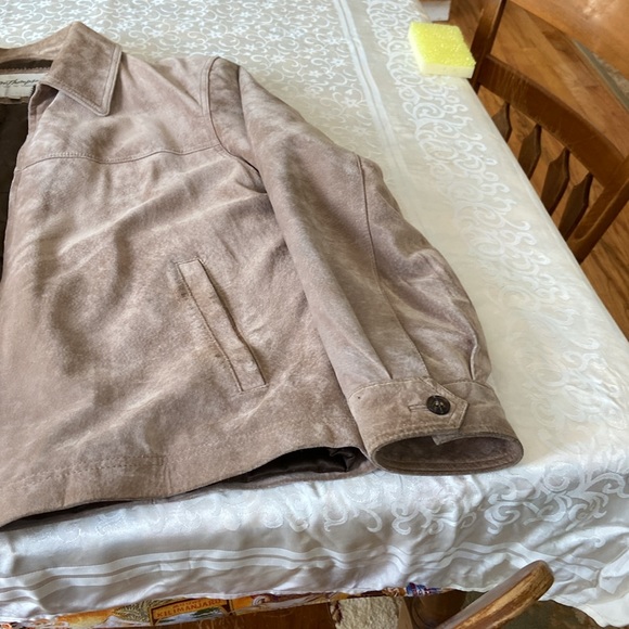 Norm Thompson Mens Tan Suede Jacket - Picture 12 of 15